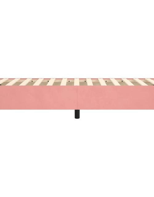 Încărcați imaginea în vizualizatorul Galerie, Cadru de pat box spring, roz, 80x200 cm, catifea - Lando
