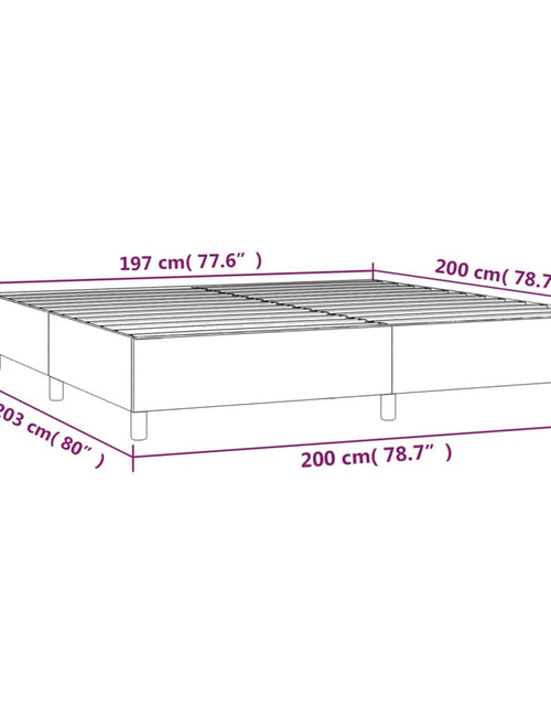 Încărcați imaginea în vizualizatorul Galerie, Cadru de pat box spring, verde închis, 200x200 cm, catifea - Lando
