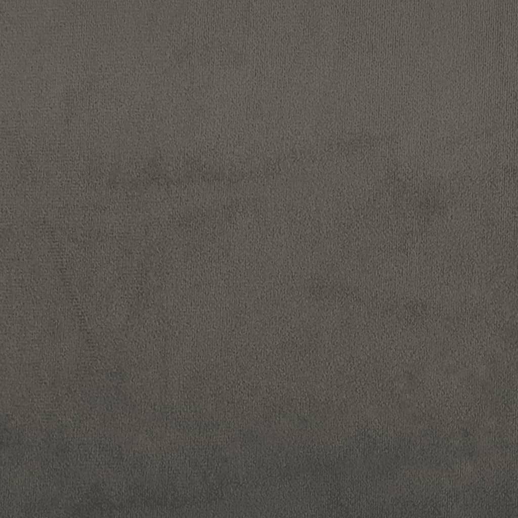 Tăblie de pat cu aripioare gri închis 103x16x118/128 cm catifea - Lando