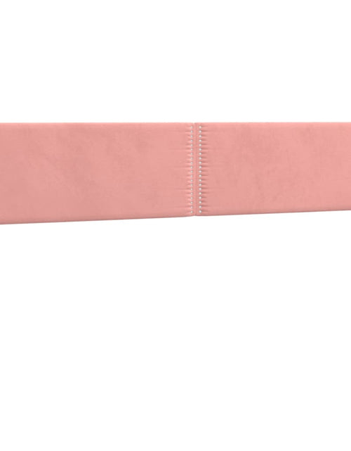 Încărcați imaginea în vizualizatorul Galerie, Tăblie de pat cu LED, roz, 180x5x78/88 cm, catifea - Lando

