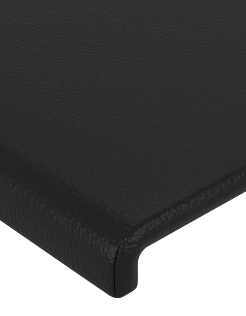 Încărcați imaginea în vizualizatorul Galerie, Tăblie de pat cu LED, negru, 93x16x78/88 cm, piele ecologică - Lando
