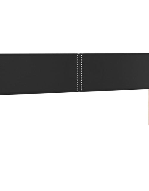 Загрузите изображение в средство просмотра галереи, Tăblie de pat cu LED, negru, 163x16x78/88 cm, piele ecologică - Lando
