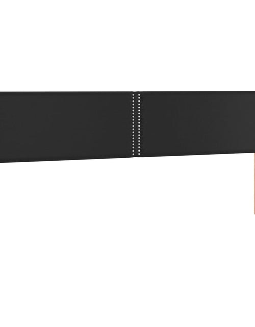 Загрузите изображение в средство просмотра галереи, Tăblie de pat cu LED, negru, 183x16x78/88 cm, piele ecologică - Lando
