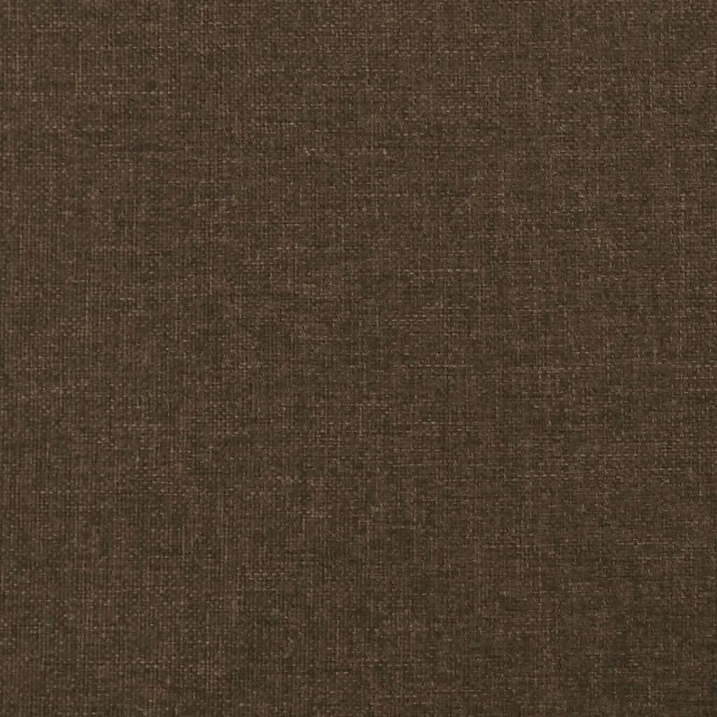 Pat box spring cu saltea, maro închis, 80x200 cm, textil - Lando