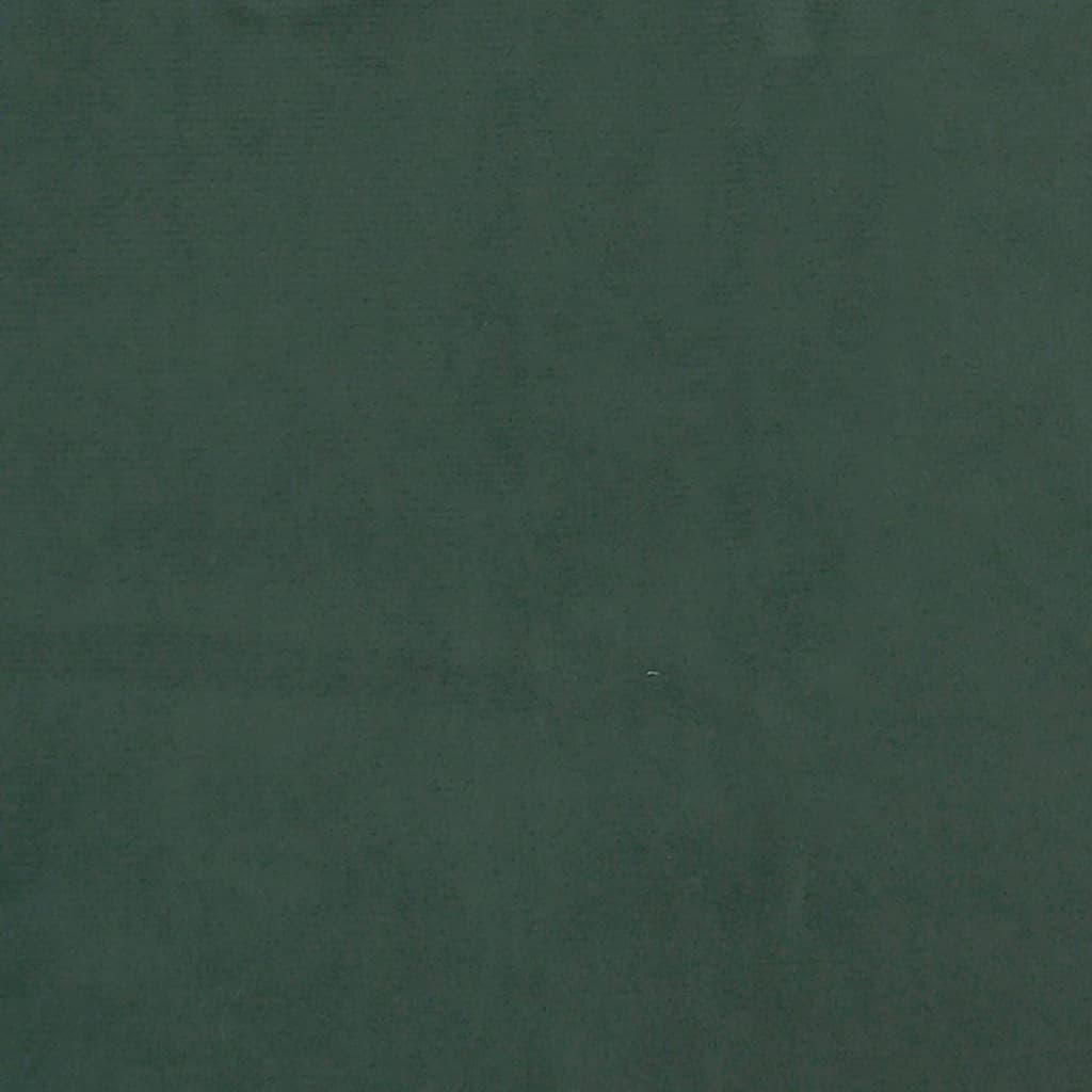 Cadru de pat cu tăblie, verde închis, 140x190 cm, catifea - Lando