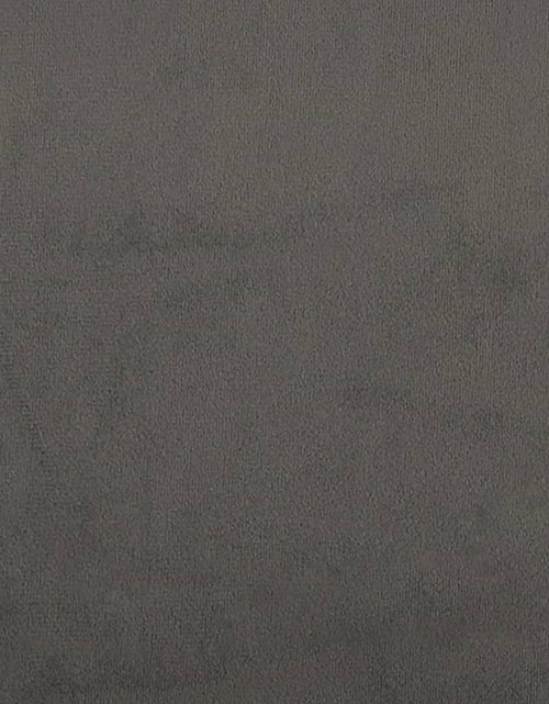 Încărcați imaginea în vizualizatorul Galerie, Cadru de pat cu tăblie, gri închis, 140x200 cm, catifea - Lando
