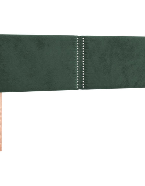 Încărcați imaginea în vizualizatorul Galerie, Pat box spring cu saltea, verde închis, 140x200 cm, catifea - Lando

