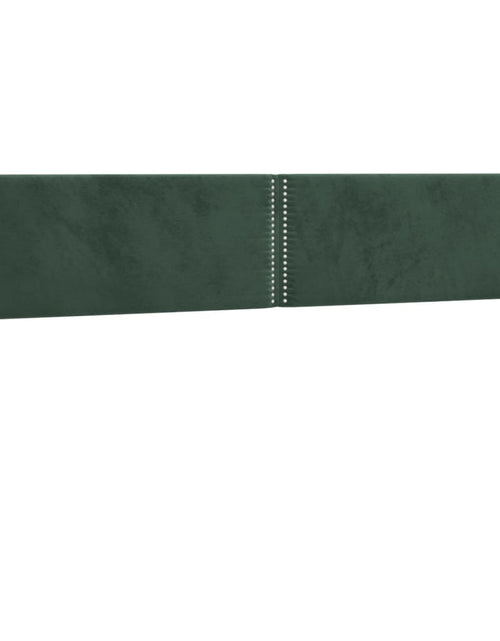 Încărcați imaginea în vizualizatorul Galerie, Pat box spring cu saltea, verde închis, 200x200 cm, catifea - Lando
