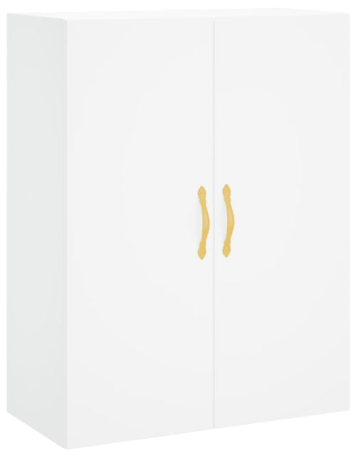 Загрузите изображение в средство просмотра галереи, Dulap înalt, alb, 69,5x34x180 cm, lemn compozit Lando - Lando

