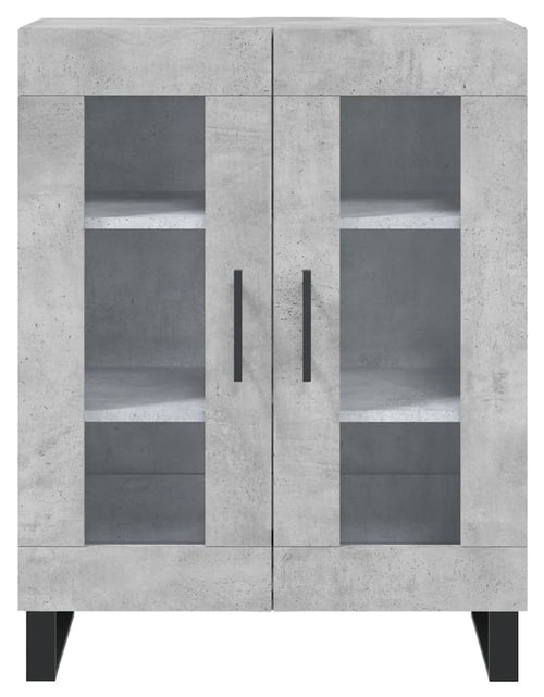 Încărcați imaginea în vizualizatorul Galerie, Dulap înalt, gri beton, 69,5x34x180, lemn compozit Lando - Lando
