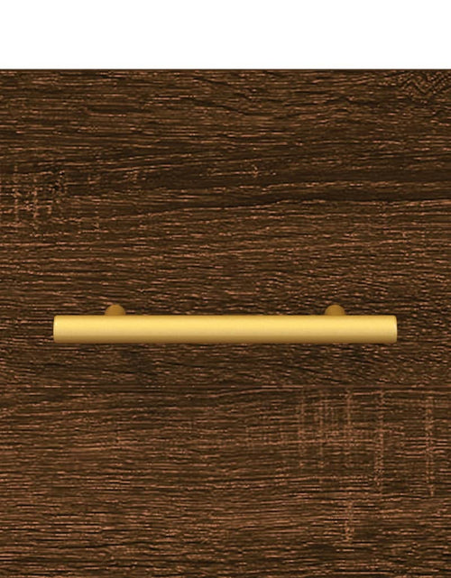 Загрузите изображение в средство просмотра галереи, Dulap înalt, stejar maro, 69,5x34x180 cm, lemn compozit Lando - Lando

