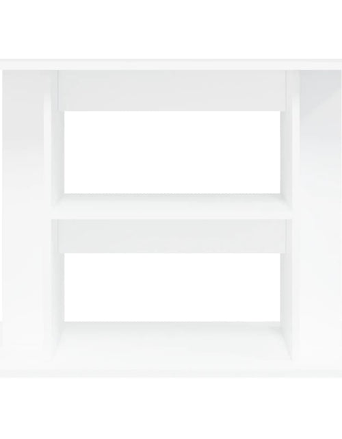 Încărcați imaginea în vizualizatorul Galerie, Suport pentru acvariu, alb, 80x35x60 cm, lemn prelucrat - Lando
