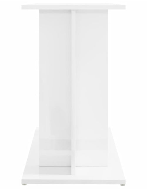 Încărcați imaginea în vizualizatorul Galerie, Suport acvariu, alb extralucios, 80x35x60 cm, lemn prelucrat - Lando
