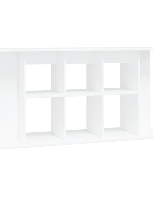Încărcați imaginea în vizualizatorul Galerie, Suport pentru acvariu, alb, 120x40x60 cm, lemn prelucrat - Lando
