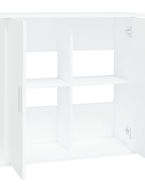 Încărcați imaginea în vizualizatorul Galerie, Suport pentru acvariu, alb, 81x36x73 cm, lemn prelucrat - Lando
