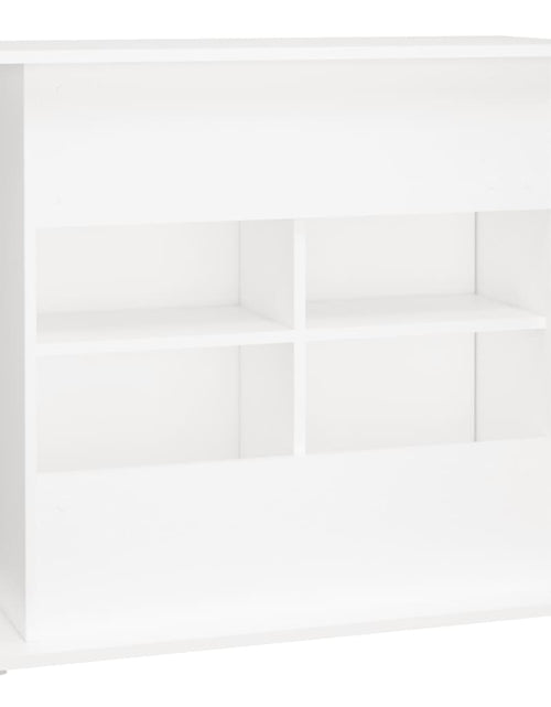 Încărcați imaginea în vizualizatorul Galerie, Suport pentru acvariu, alb, 81x36x73 cm, lemn prelucrat - Lando
