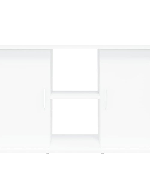 Încărcați imaginea în vizualizatorul Galerie, Suport pentru acvariu, alb, 101x41x58 cm, lemn prelucrat - Lando
