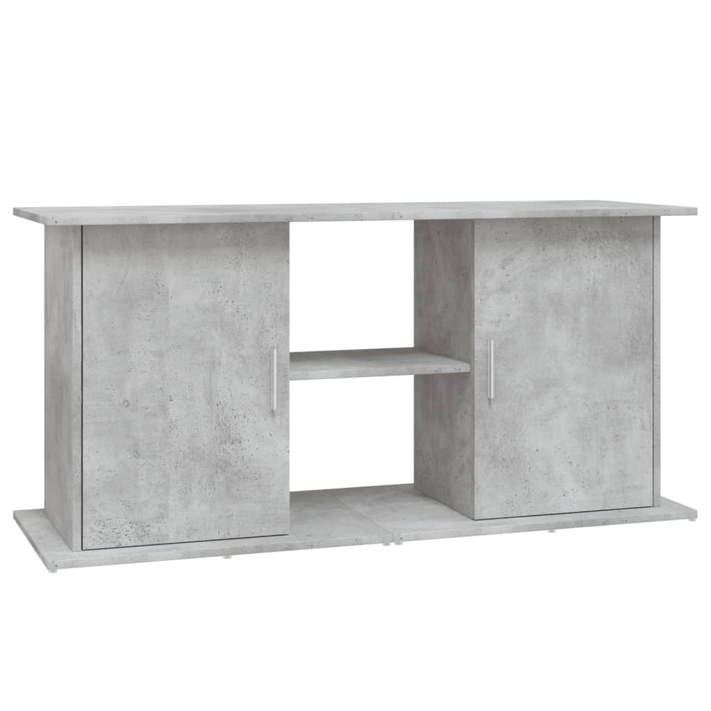 Suport acvariu, gri beton, 121x41x58 cm, lemn prelucrat - Lando