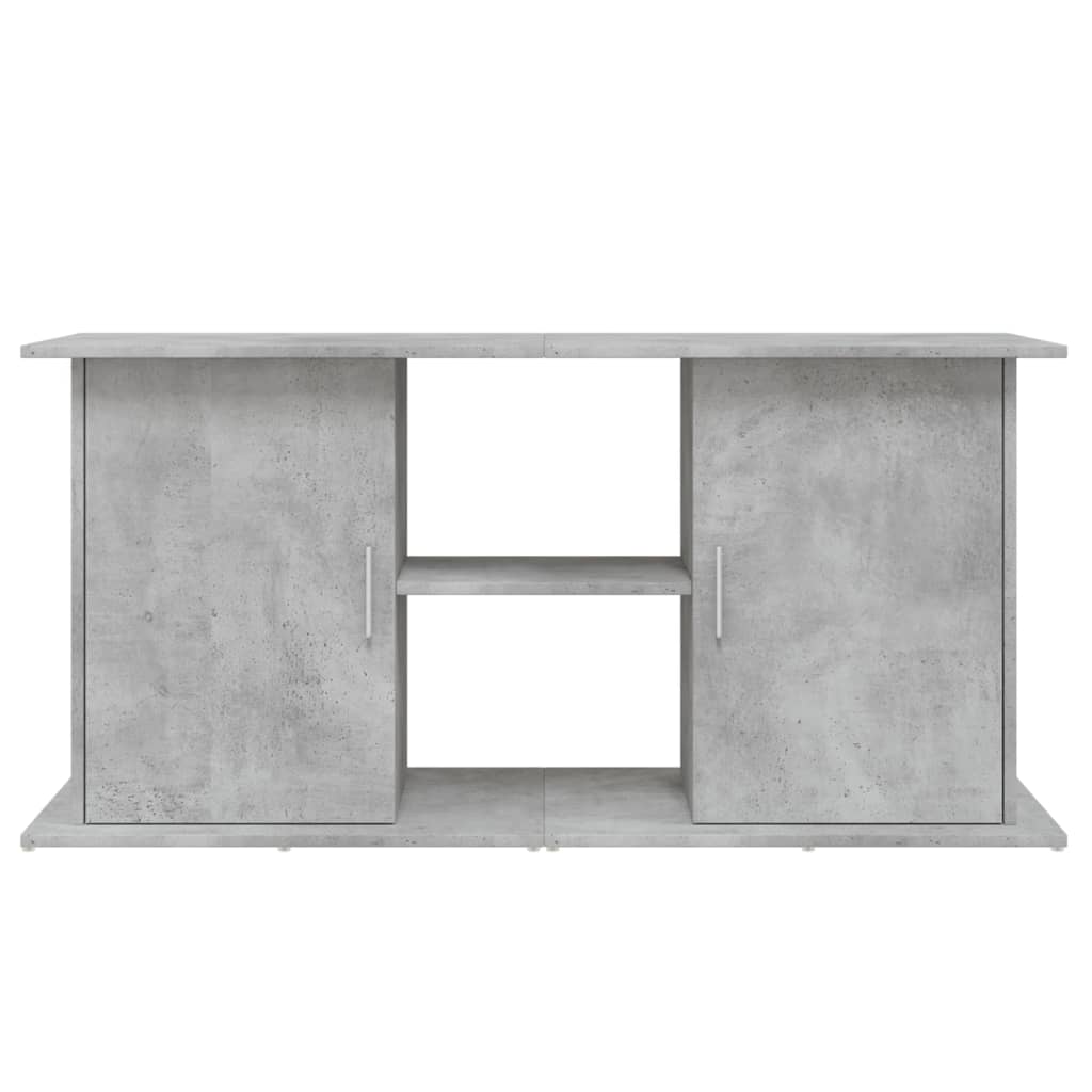 Suport acvariu, gri beton, 121x41x58 cm, lemn prelucrat - Lando