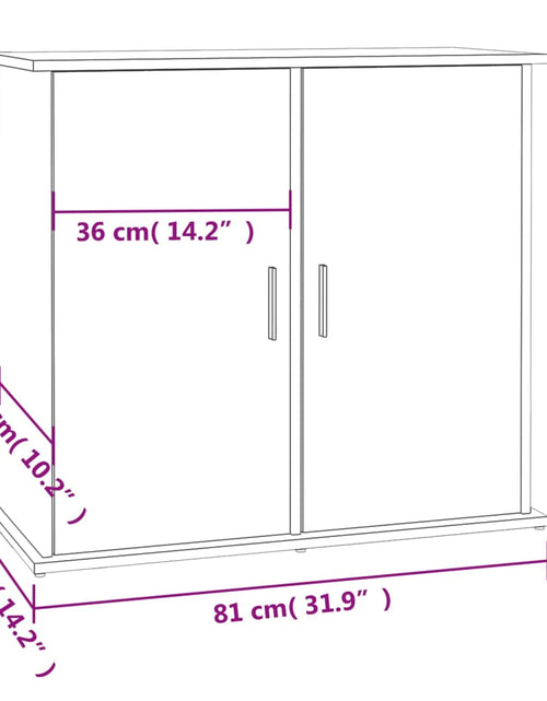 Încărcați imaginea în vizualizatorul Galerie, Suport pentru acvariu, alb, 81x36x73 cm, lemn prelucrat - Lando
