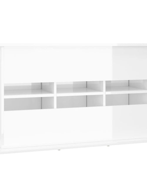 Încărcați imaginea în vizualizatorul Galerie, Suport acvariu, alb extralucios, 101x41x58 cm, lemn prelucrat - Lando
