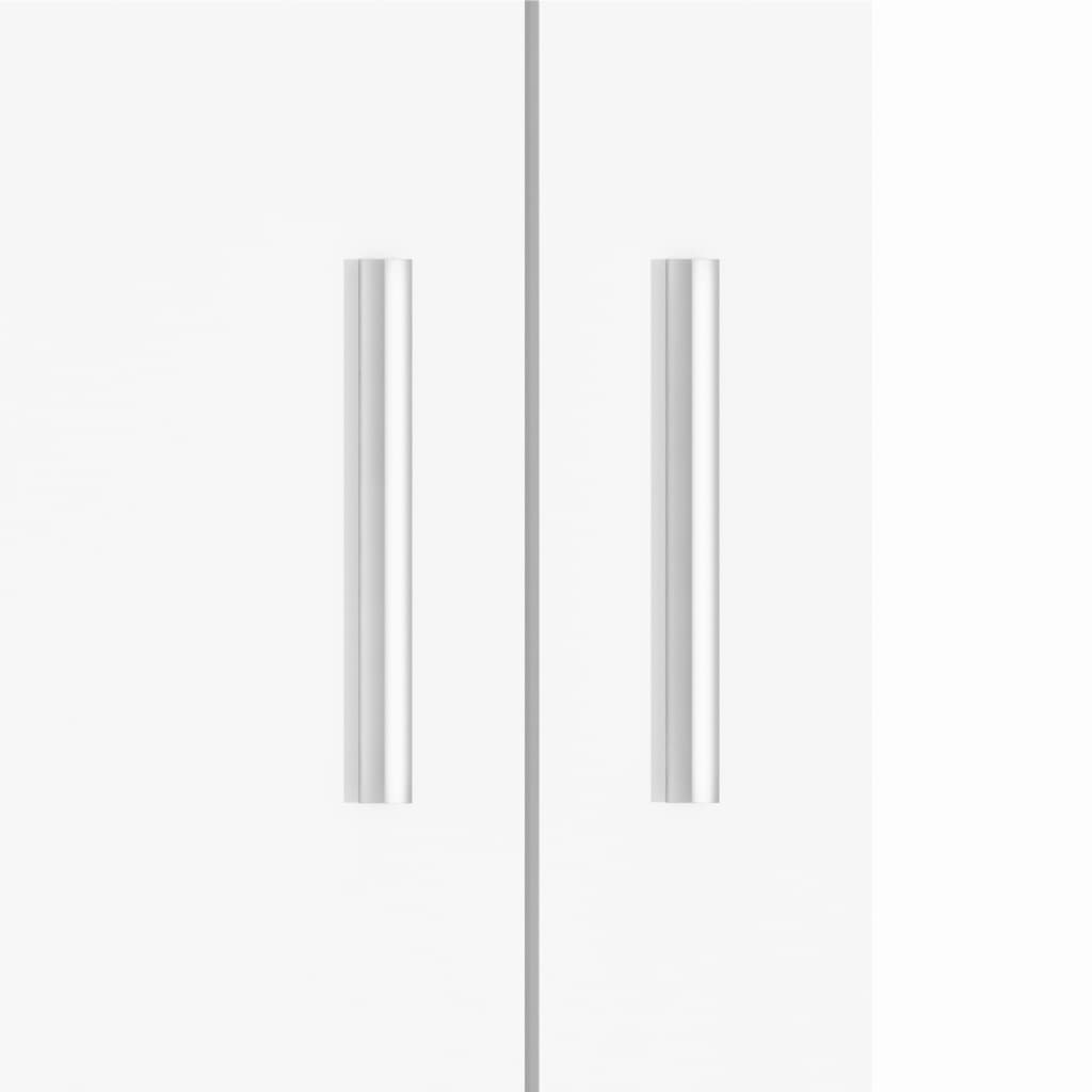Suport acvariu, alb extralucios, 101x41x58 cm, lemn prelucrat - Lando