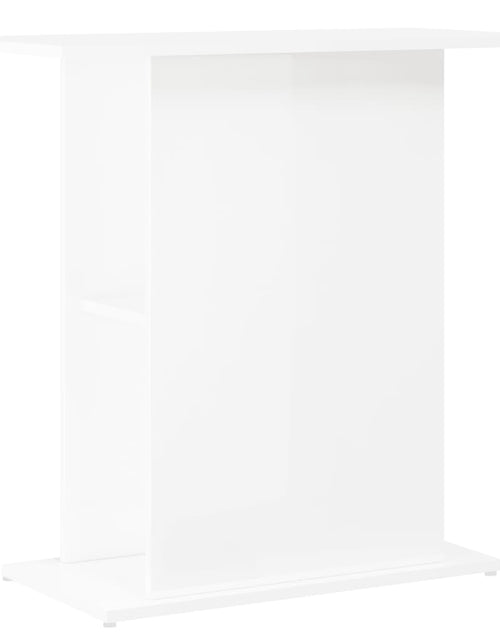 Загрузите изображение в средство просмотра галереи, Suport acvariu, alb extralucios, 75x36x72,5 cm, lemn prelucrat - Lando
