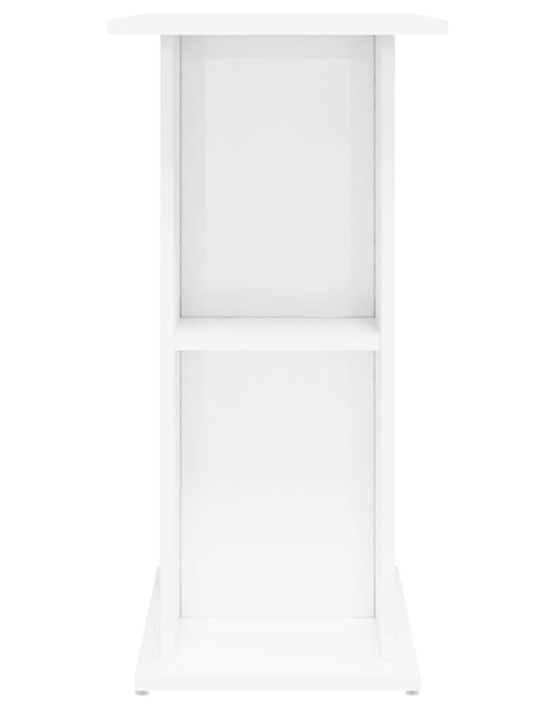 Încărcați imaginea în vizualizatorul Galerie, Suport acvariu, alb extralucios, 75x36x72,5 cm, lemn prelucrat - Lando
