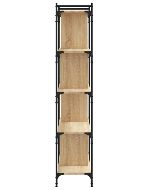 Încărcați imaginea în vizualizatorul Galerie, Bibliotecă cu 5 niveluri, stejar sonoma, 76x32x158 cm, lemn Lando - Lando
