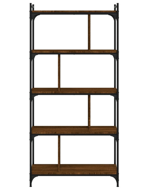 Загрузите изображение в средство просмотра галереи, Bibliotecă cu 5 niveluri stejar maro 76x32x158 cm lemn compozit Lando - Lando
