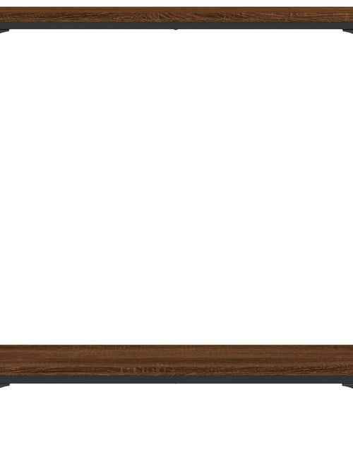 Загрузите изображение в средство просмотра галереи, Măsuță consolă, stejar maro, 75x22,5x75 cm, lemn prelucrat Lando - Lando
