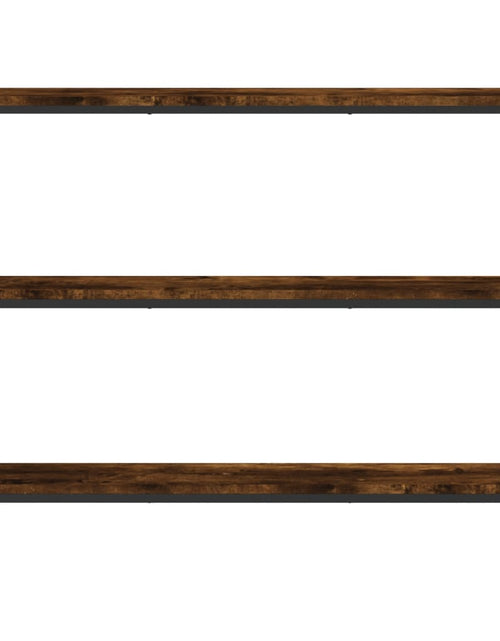 Загрузите изображение в средство просмотра галереи, Măsuță consolă, stejar fumuriu, 100x22,5x75 cm, lemn prelucrat Lando - Lando
