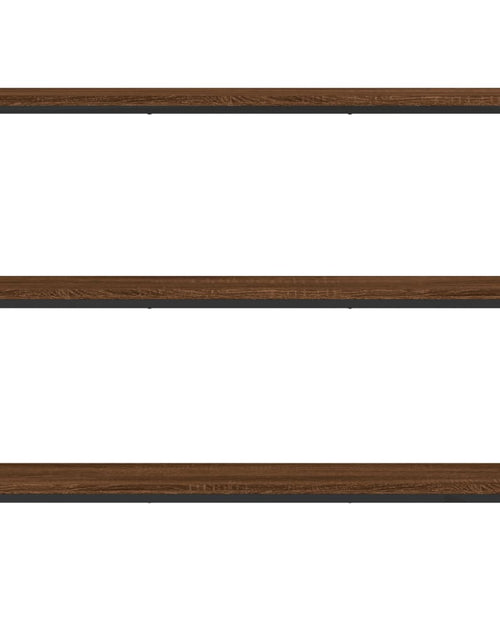 Загрузите изображение в средство просмотра галереи, Măsuță consolă, stejar maro, 100x22,5x75 cm, lemn prelucrat Lando - Lando
