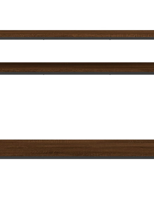 Încărcați imaginea în vizualizatorul Galerie, Măsuță consolă, stejar maro, 100x29x75 cm, lemn prelucrat Lando - Lando
