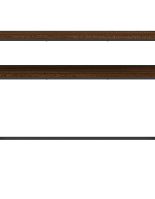 Загрузите изображение в средство просмотра галереи, Măsuță consolă, stejar maro, 100x35,5x75 cm, lemn prelucrat Lando - Lando
