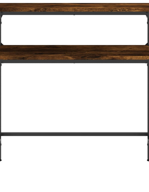 Загрузите изображение в средство просмотра галереи, Masă consolă, stejar fumuriu, 75x35,5x75 cm, lemn prelucrat Lando - Lando
