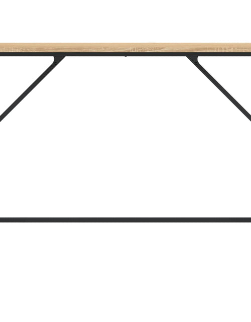 Загрузите изображение в средство просмотра галереи, Măsuță consolă, stejar sonoma, 100x32x75 cm, lemn prelucrat Lando - Lando
