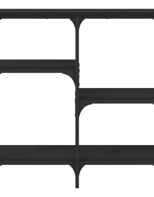 Загрузите изображение в средство просмотра галереи, Măsuță consolă, negru, 80x29x75 cm, lemn compozit Lando - Lando
