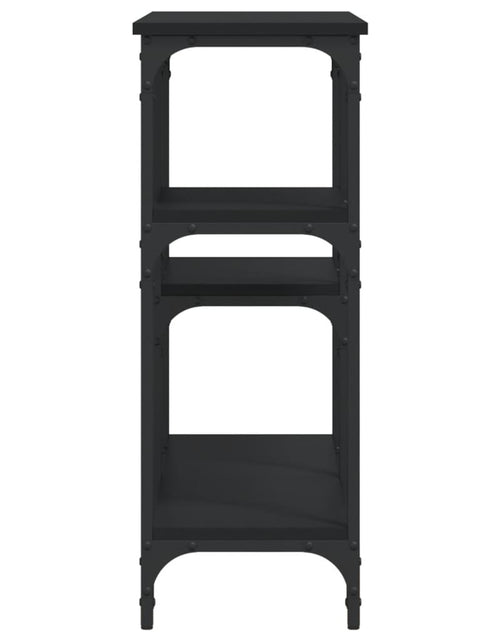 Загрузите изображение в средство просмотра галереи, Măsuță consolă, negru, 102x29x75 cm, lemn compozit Lando - Lando
