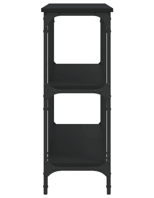 Загрузите изображение в средство просмотра галереи, Măsuță consolă, negru, 150x29x75 cm, lemn compozit Lando - Lando
