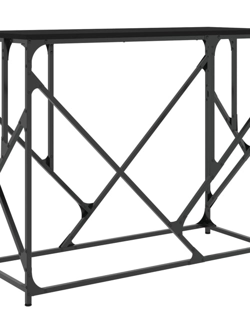 Загрузите изображение в средство просмотра галереи, Măsuță consolă, negru, 100x40x80 cm, lemn compozit Lando - Lando
