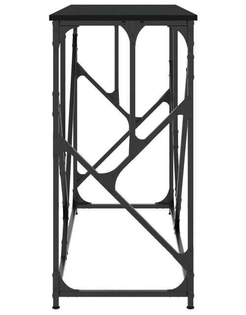 Загрузите изображение в средство просмотра галереи, Măsuță consolă, negru, 100x40x80 cm, lemn compozit Lando - Lando
