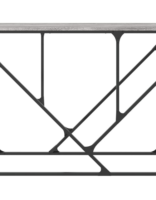 Загрузите изображение в средство просмотра галереи, Măsuță consolă, gri sonoma, 100x40x80 cm, lemn prelucrat Lando - Lando
