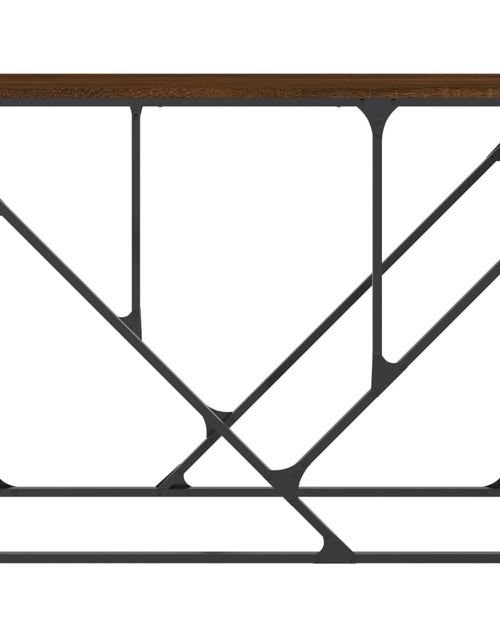 Загрузите изображение в средство просмотра галереи, Măsuță consolă, stejar maro, 100x40x80 cm, lemn prelucrat Lando - Lando
