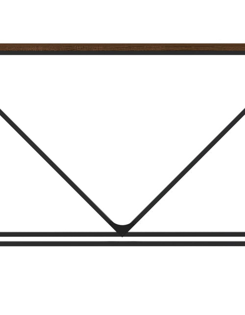 Загрузите изображение в средство просмотра галереи, Măsuță consolă, stejar maro, 102x22,5x75 cm, lemn prelucrat Lando - Lando

