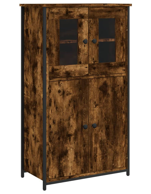 Загрузите изображение в средство просмотра галереи, Dulap înalt, stejar fumuriu, 62x32x106,5 cm, lemn prelucrat - Lando
