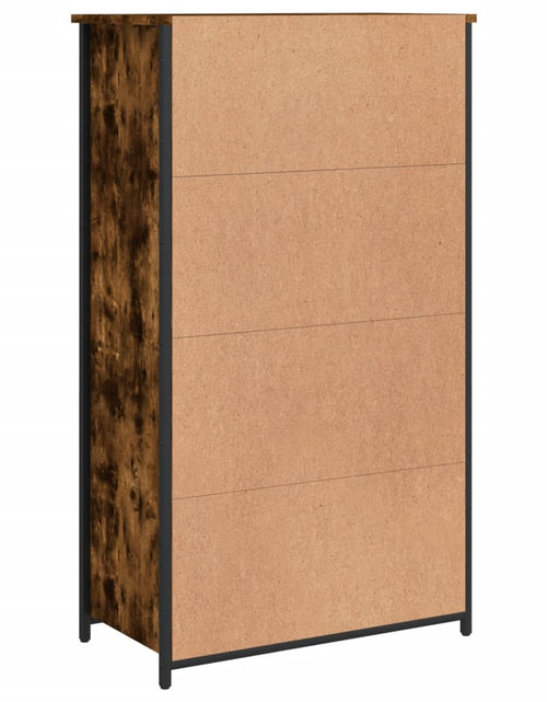 Загрузите изображение в средство просмотра галереи, Dulap înalt, stejar fumuriu, 62x32x106,5 cm, lemn prelucrat - Lando
