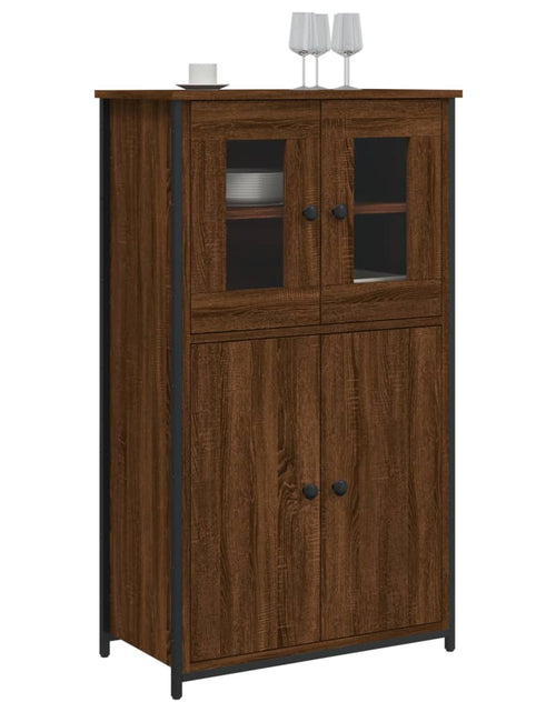 Încărcați imaginea în vizualizatorul Galerie, Dulap înalt, stejar maro, 62x32x106,5 cm, lemn prelucrat - Lando
