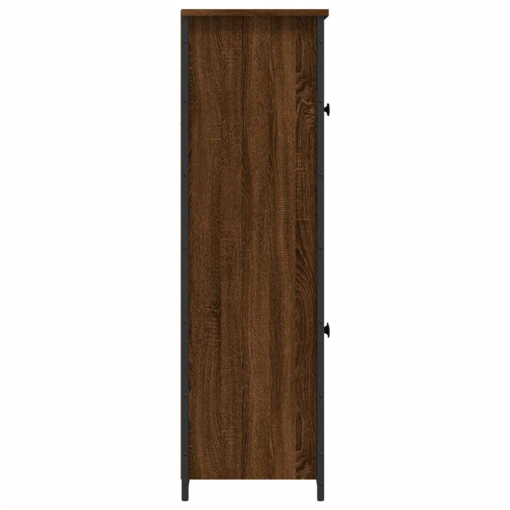 Dulap înalt, stejar maro, 62x32x106,5 cm, lemn prelucrat - Lando