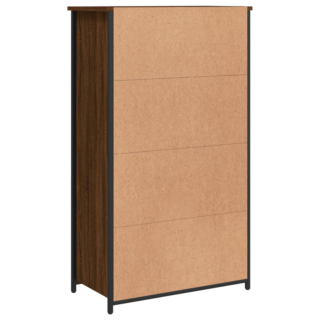 Dulap înalt, stejar maro, 62x32x106,5 cm, lemn prelucrat - Lando
